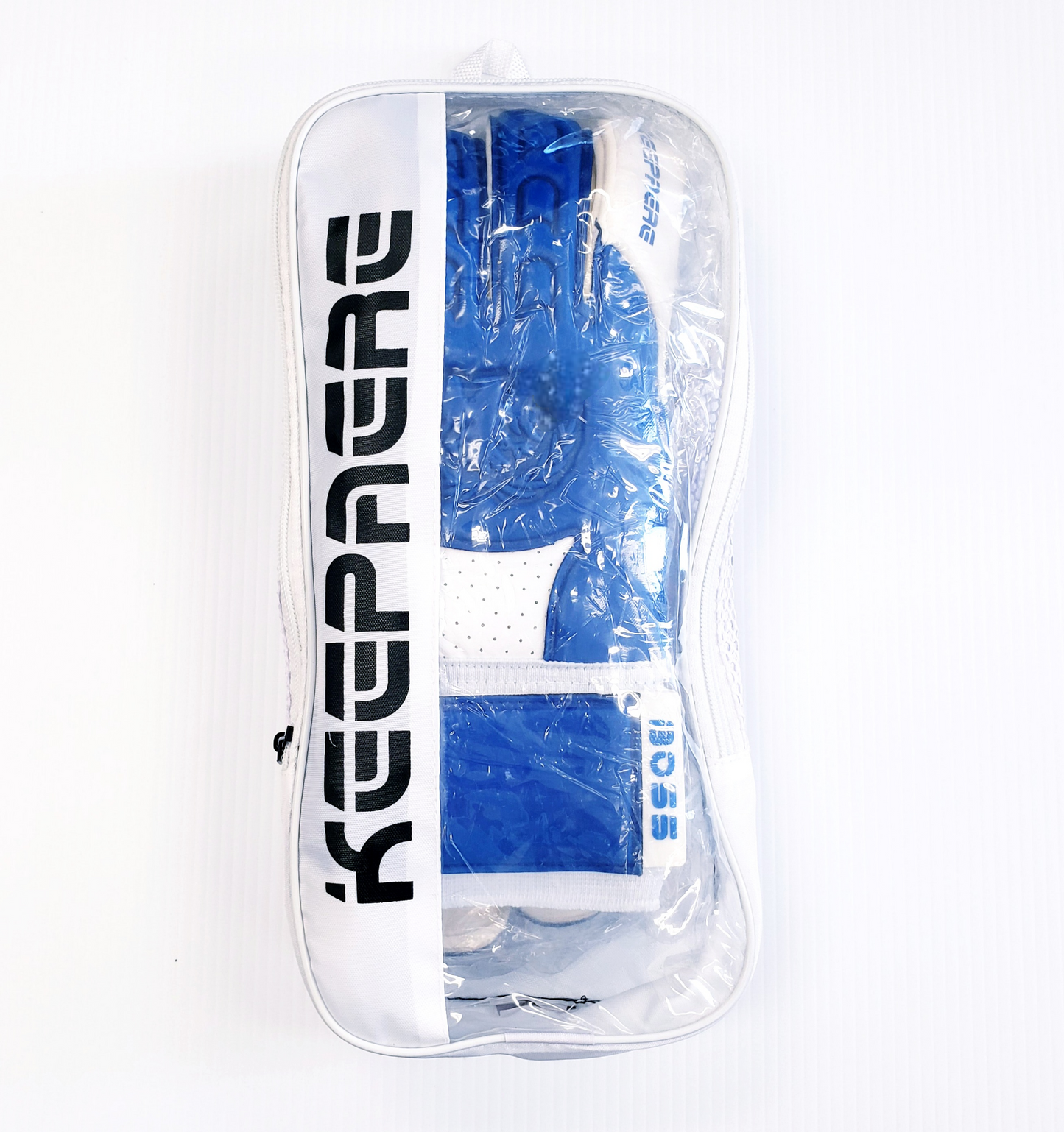 Keepaere Boss Goalkeeper Gloves, blue and white