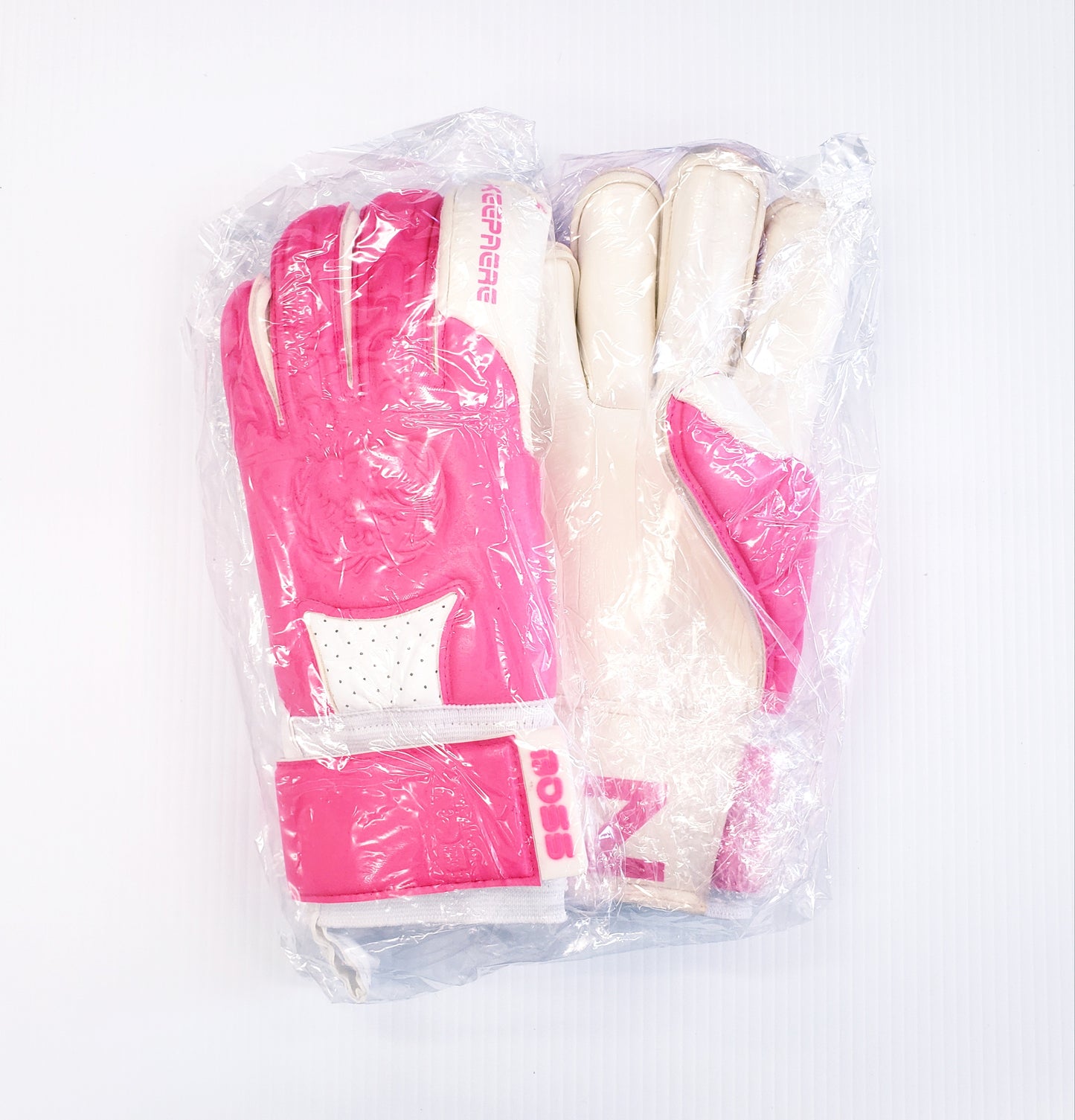 Keepaere Boss Goalkeeper Gloves, hot pink and white